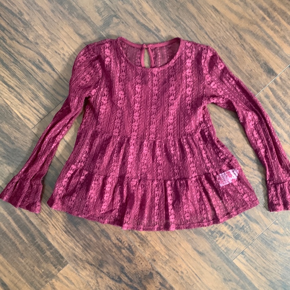 Art Class Girls Lace Top